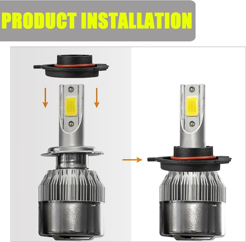 Flygun 2 PCS H4 Car LED Headlight Bulb Retainers, Nylon Fiber Durable Headlight Bulb Adapter Sockets, High-Performance Bulb Adapter Bracket Holder Base Sockets for SUV Truck - Image 4